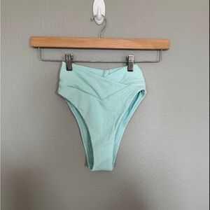 Aerie Blue Bikini with Cheeky Cut and Side Straps